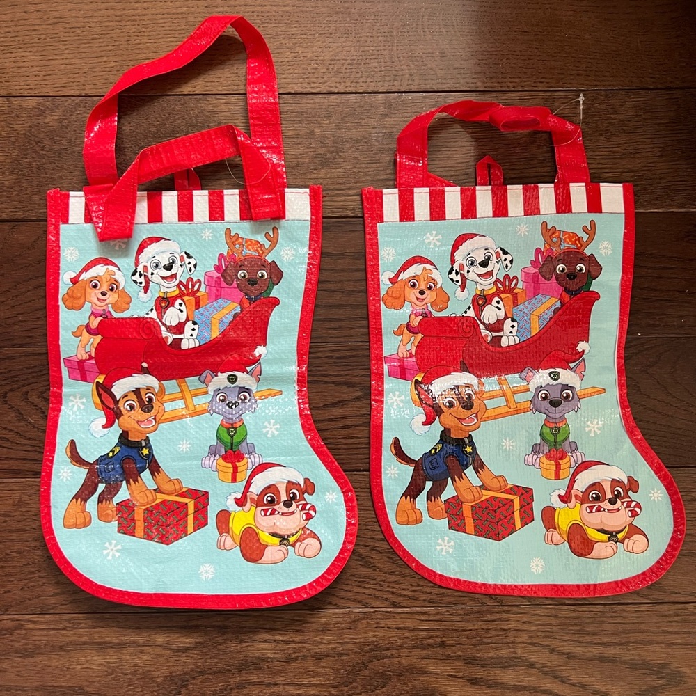 PawPatrol Stockings. Plastic can is material. NWOT :)